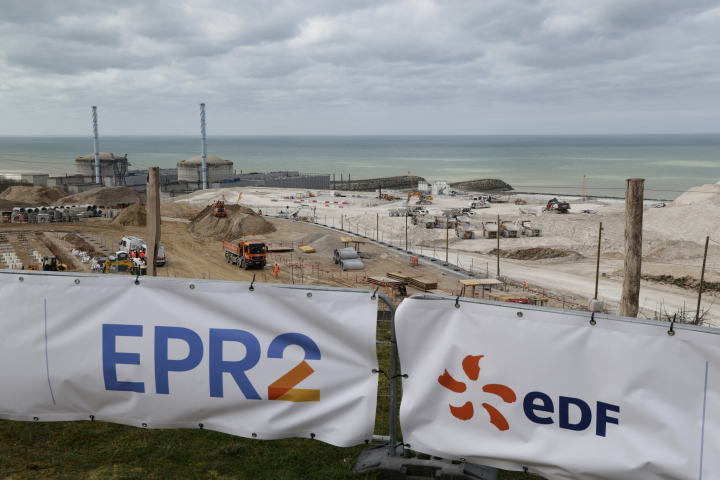 Chantier. Photo par LUDOVIC MARIN / POOL / AFP