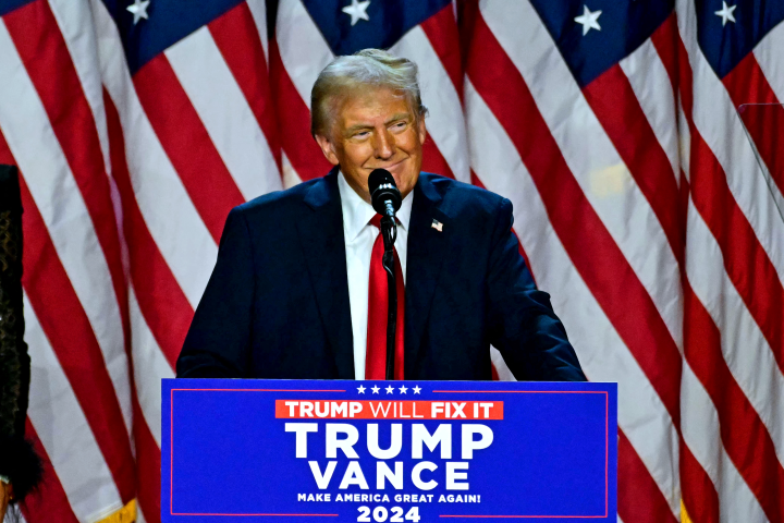 Donald Trump (Photo by Jim WATSON / AFP)