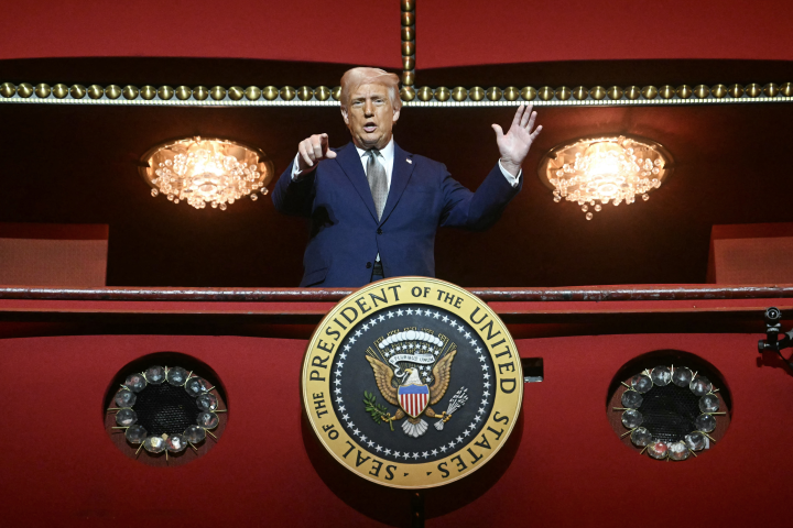 Donald Trump, président des Etats-Unis. Photo by Jim WATSON / AFP