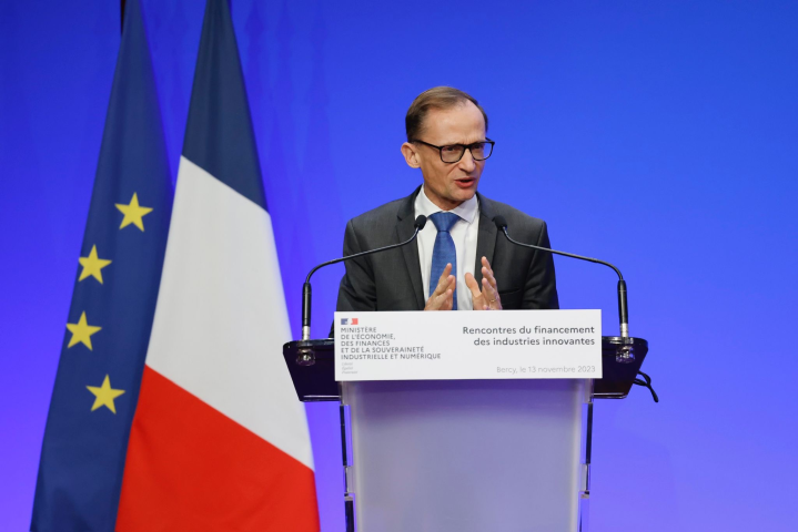 Thomas Courbe, directeur général des entreprises aux Rencontres du financement des industries innovantes ( © MEFSIN / Sébastien Muylaert)