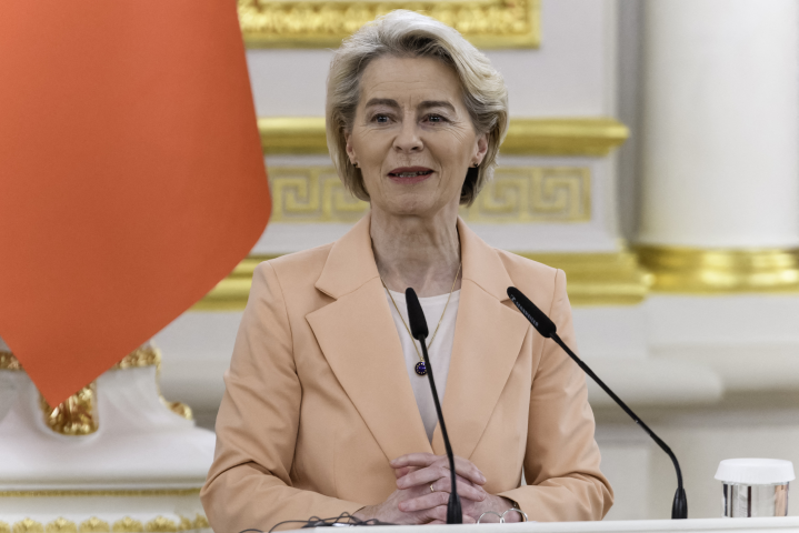 Ursula von der Leyen, présidente de la Commission européenne - Maxym Marusenko / NurPhoto / NurPhoto via AFP