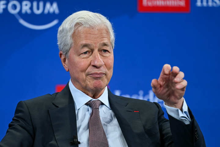 Jamie Dimon, le président-directeur général de JPMorgan (FABRICE COFFRINI / AFP)