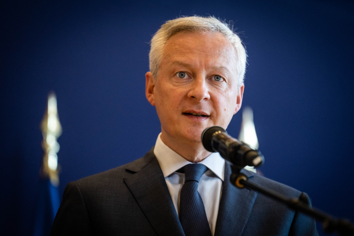 Bruno Le Maire, président du Haut conseil de stabilité financière - Xose Bouzas / Hans Lucas / Hans Lucas via AFP