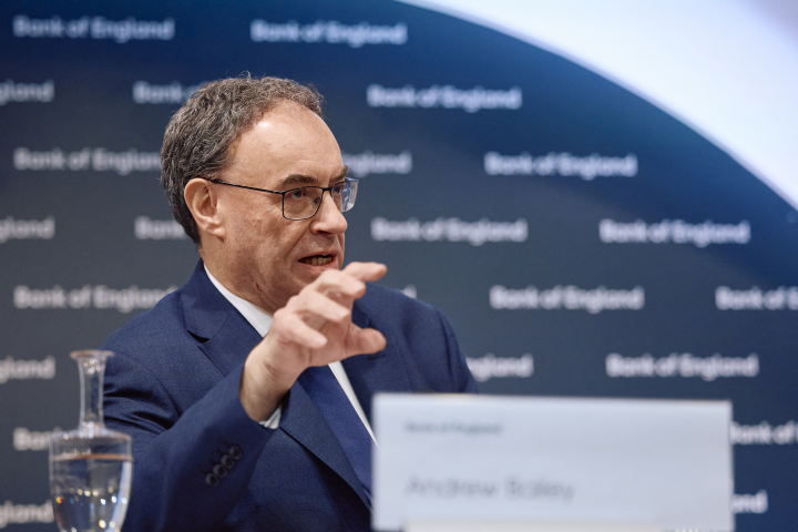 Andrew Bailey, gouverneur de la Banque d'Angleterre - BENJAMIN CREMEL / POOL / AFP