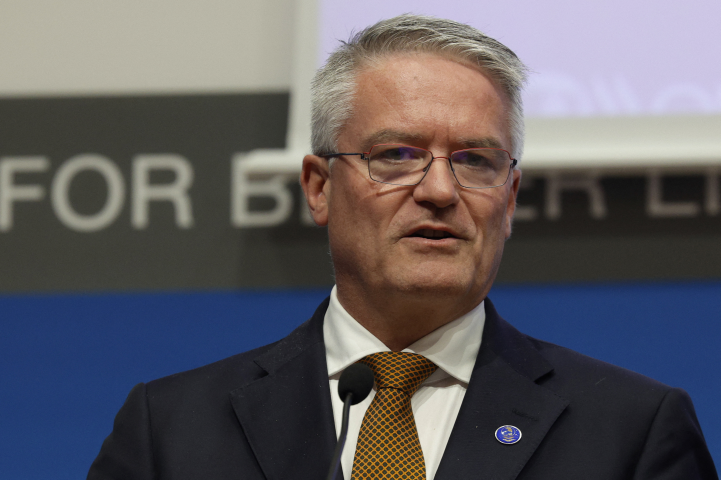 Mathias Cormann, secrétaire général de l'OCDE - GEOFFROY VAN DER HASSELT / AFP