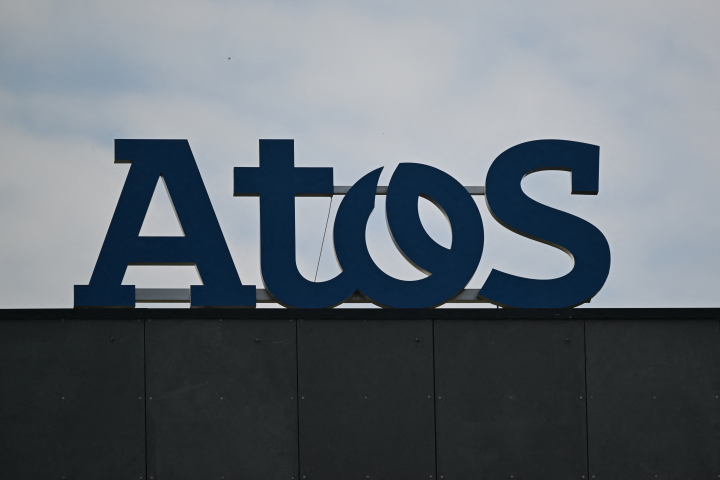 Atos a enregistré une lourde perte nette de 3,4 milliards d'euros en 2023 - Photo by Damien MEYER / AFP