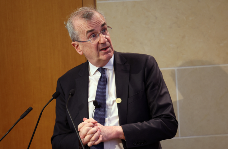 François Villeroy de Galhau, gouverneur de la Banque de France - Kevin Dietsch / GETTY IMAGES NORTH AMERICA / AFP