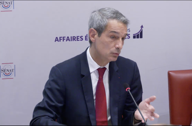 Benoit Bazin devant la commission des affaires économiques du Sénat (DR)
