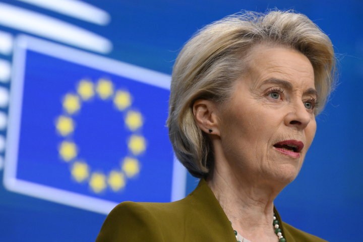 Ursula von der Leyen (Photo by JOHN THYS / AFP)