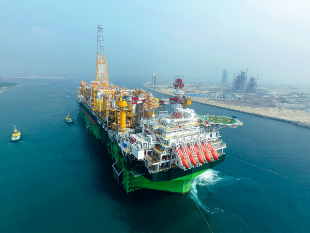 La plateforme offshore Egina de TotalEnergies, au large du Nigeria. © TotalEnergies