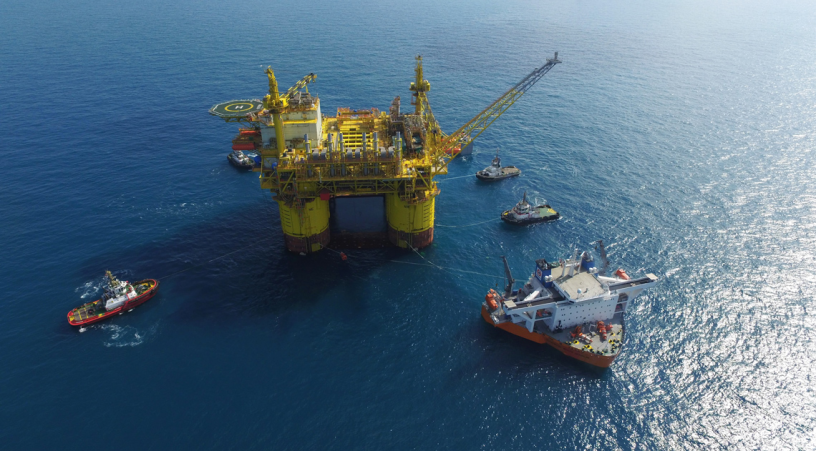 Plateforme pétrolière en Malaysie - photographie issue du site de TechnipEnergies 