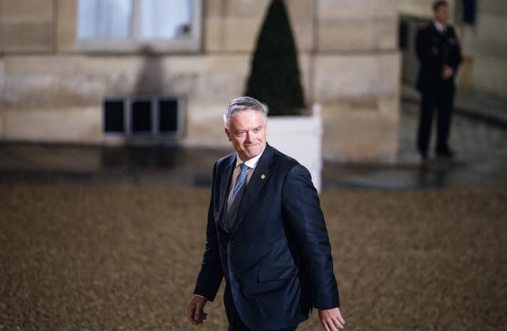 Le patron de l'OCDE Mathias Cormann. Photo by Xose Bouzas / Hans Lucas / Hans Lucas via AFP
