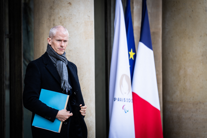 Franck Riester, ministre délégué chargé du Commerce extérieur et de l'Attractivité - Xose Bouzas / Hans Lucas / Hans Lucas via AFP