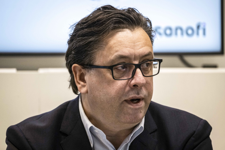 Paul Hudson, le directeur général de Sanofi - Eric TSCHAEN/REA