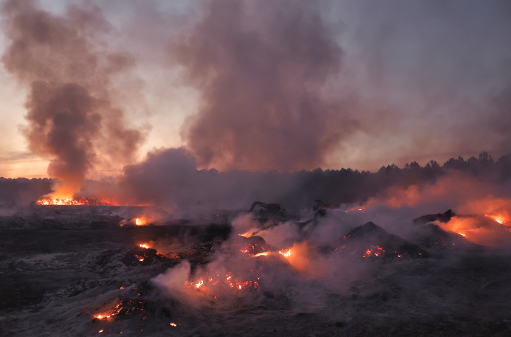 Feu de forêt. Sebastien ORTOLA/REA