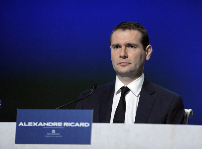 Alexandre Ricard, président-directeur général de Pernod Ricard (crédits: ERIC PIERMONT / AFP)