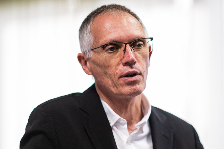 Carlos Tavares, directeur général de Stellantis (Photo by Sameer Al-DOUMY / AFP)