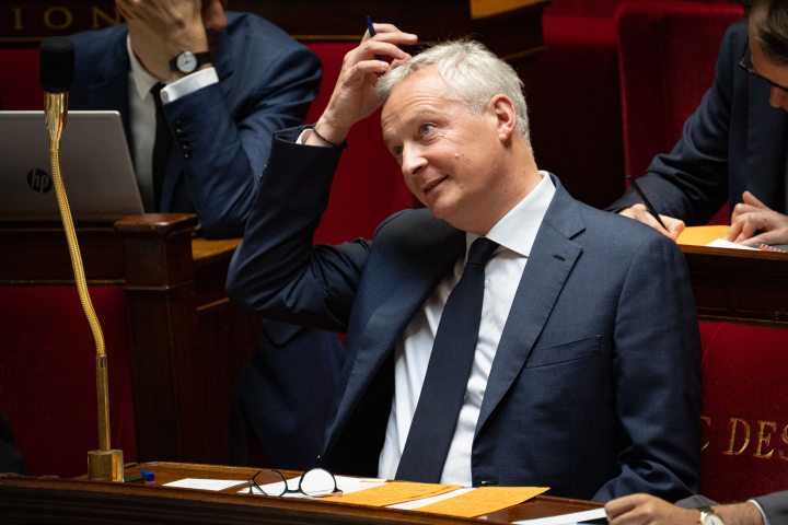 Bruno Le Maire, ministre de l'Économie, des Finances et de la Souveraineté industrielle et numérique - Eric TSCHAEN/REA