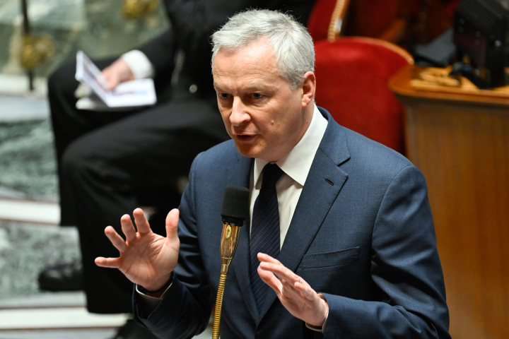 Bruno Le Maire, ministre de l'Economie, des Finances et de la Souveraineté industrielle et numérique - Eric TSCHAEN/REA