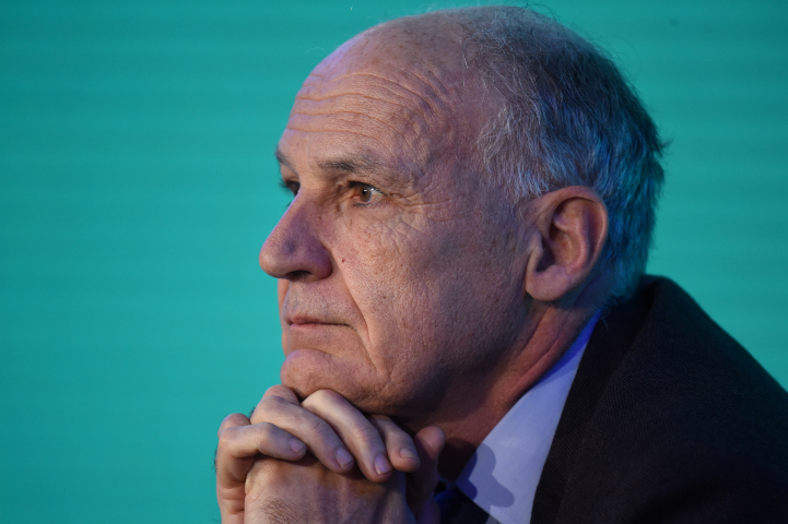 Pierre-André de Chalendar, leprésident du conseil d'administration de Saint-Gobain - Photo by ERIC PIERMONT / AFP