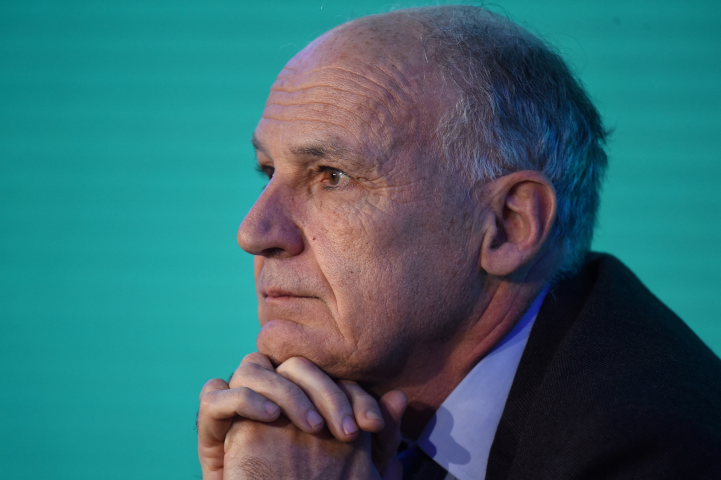 Pierre-André de Chalendar,  leprésident du conseil d'administration de Saint-Gobain - Photo by ERIC PIERMONT / AFP