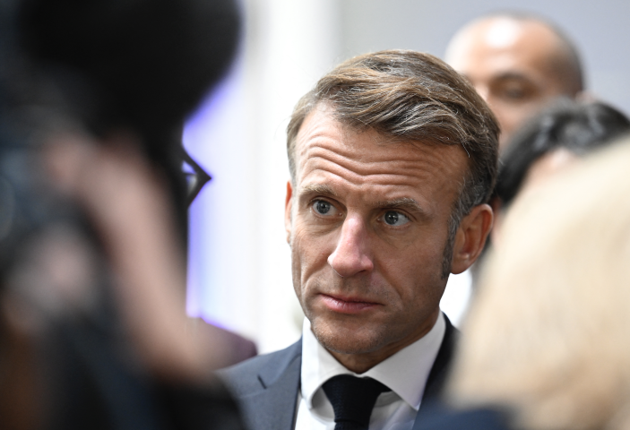 Emmanuel Macron, président de la République. Photo by Jean-Christophe VERHAEGEN / POOL / AFP