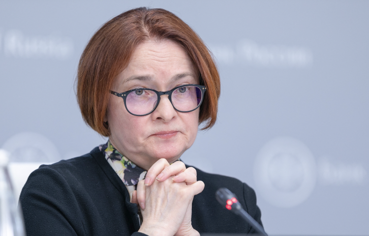 Elvira Nabiullina, gouverneure de la Banque de Russie - Artem Kudryavcev / Russian Central Bank / Sputnik via AFP