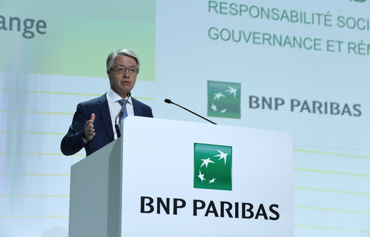 Jean-Laurent Bonnafé, administrateur directeur général de BNP Paribas - Photo by Eric PIERMONT / AFP
