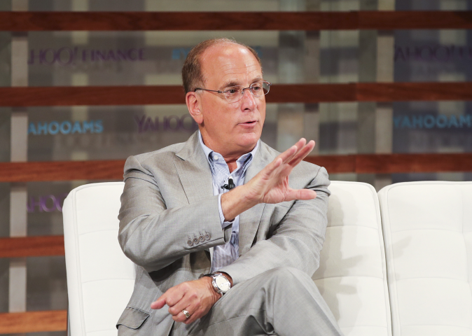 Larry Fink, président-directeur général de BlackRock - Wang Ying/XINHUA-REA