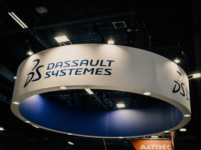 Dassault Systèmes confronté à une dynamique qui s’essouffle (Photo by Bastien Ohier / Hans Lucas / Hans Lucas via AFP)
