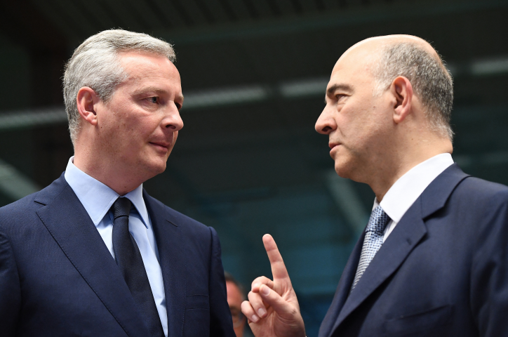 Bruno Le Maire, ministre de l'Economie, des Finances et de la Souveraineté industrielle et numérique et Pierre Moscovici, Premier président de la Cour des comptes et Président du Haut Conseil des finances publiques - EMMANUEL DUNAND / AFP

