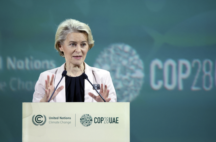  Ursula von der Leyen, la présidente de la Commission européenne.Union Europeenne / Hans Lucas / Hans Lucas via AFP