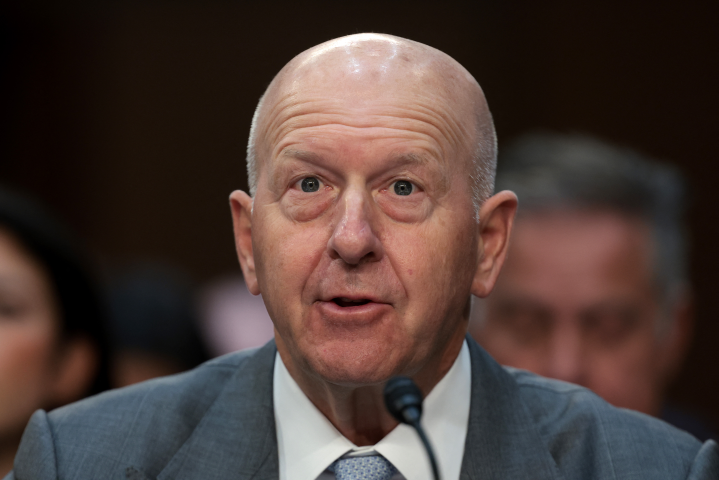David Solomon, le directeur général de Goldman Sachs - Photo by WIN MCNAMEE / GETTY IMAGES NORTH AMERICA / Getty Images via AFP)