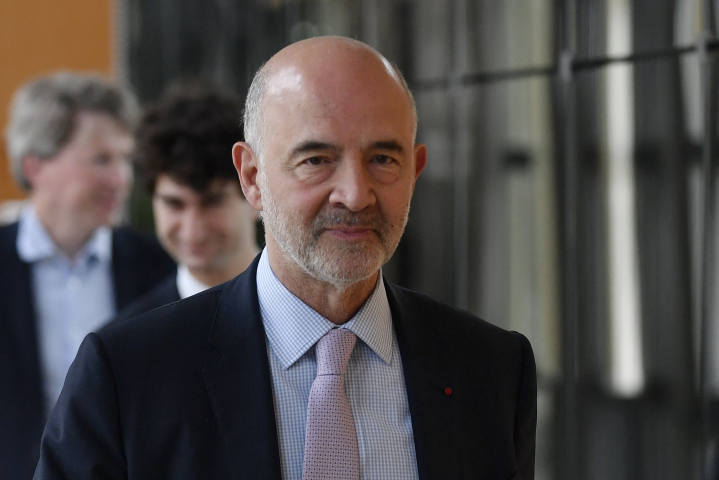 Pierre Moscovici, premier président de la Cour des comptes et président du Conseil des prélèvements obligatoires (Photo by JULIEN DE ROSA / AFP)