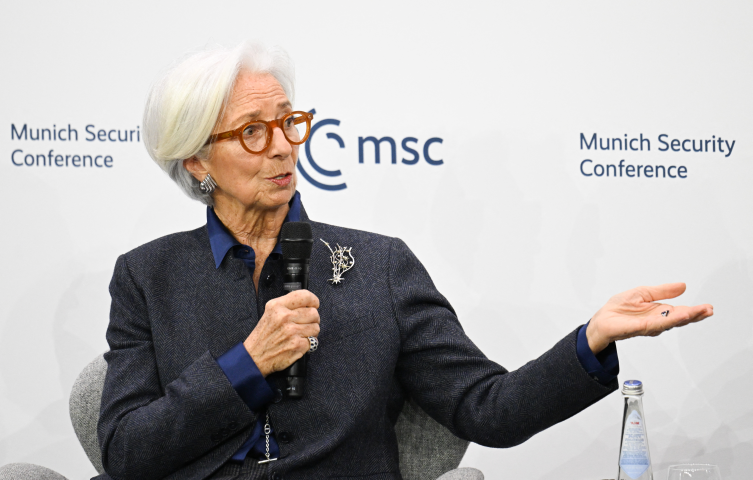 Christine Lagarde, présidente de la Banque centrale européenne - Photo par THOMAS KIENZLE / AFP
