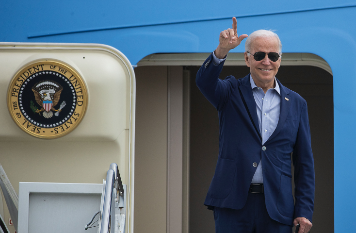 L'heure n'est plus au sourire pour le président Biden. ©2022 Prensa Internacional Inc.