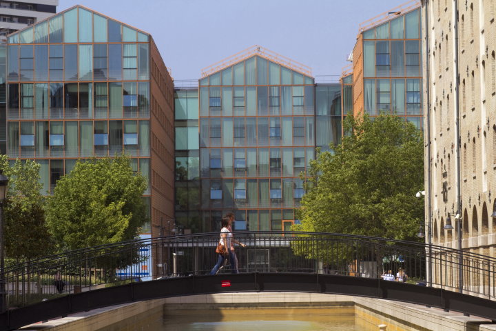 Parc du Pont de la Flandre, ICADE (real-estate group) company campus (Photo by Jacques LOIC / Photononstop / Photononstop via AFP)