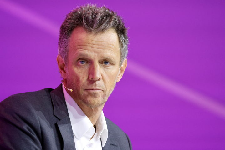 Arthur Sadoun, le président-directeur général de Publicis (Photo by Ludovic MARIN / AFP)