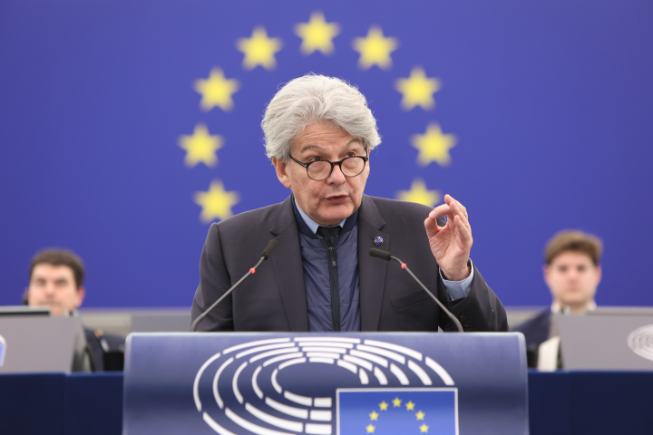 Thierry Breton, commissaire européen au Marché intérieur (EU-EP/Fred MARVAUX/REA)