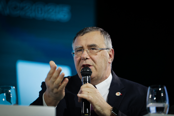  Le PDG de TotalEnergies Patrick Pouyanné. (Photo by Thibaud MORITZ / AFP)