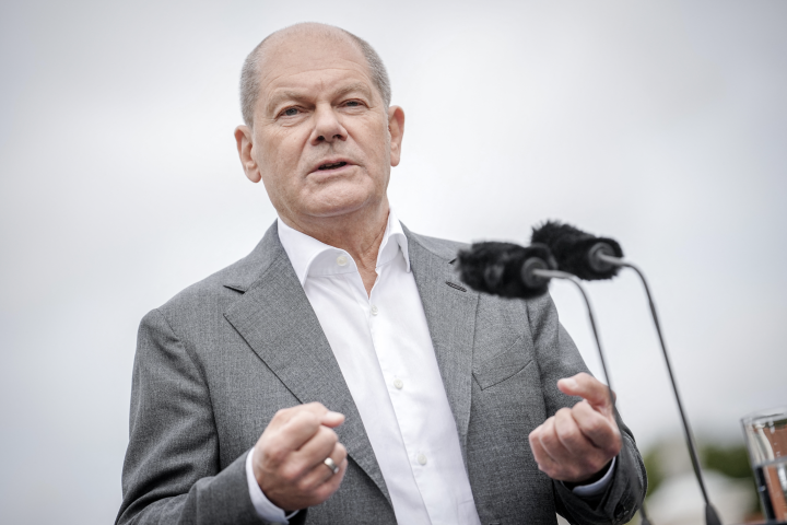  Olaf Scholz,  chancelier allemand. KAY NIETFELD / DPA / dpa Picture-Alliance via AFP