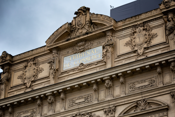 Tribunal de Commerce de Paris (Photo by Martin Noda / Hans Lucas / Hans Lucas via AFP)