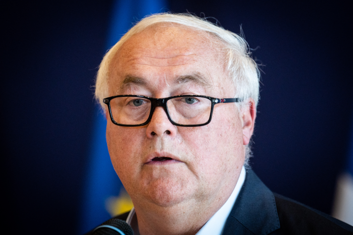 Jean-Marc Chéry, le président du directoire et directeur général de STMicroelectronics - Photo by Xose Bouzas / Hans Lucas / Hans Lucas via AFP