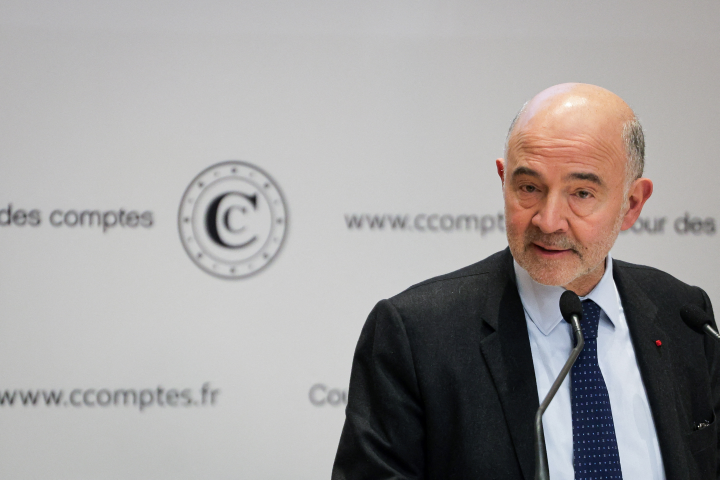 Pierre Moscovici, premier président de la Cour des comptes. Photo by Thibaud MORITZ / AFP