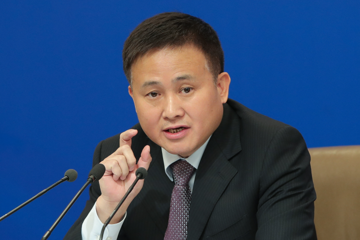 Pan Gongsheng, gouverneur de la Banque populaire de Chine - LINTAO ZHANG / GETTY IMAGES ASIAPAC / Getty Images via AFP