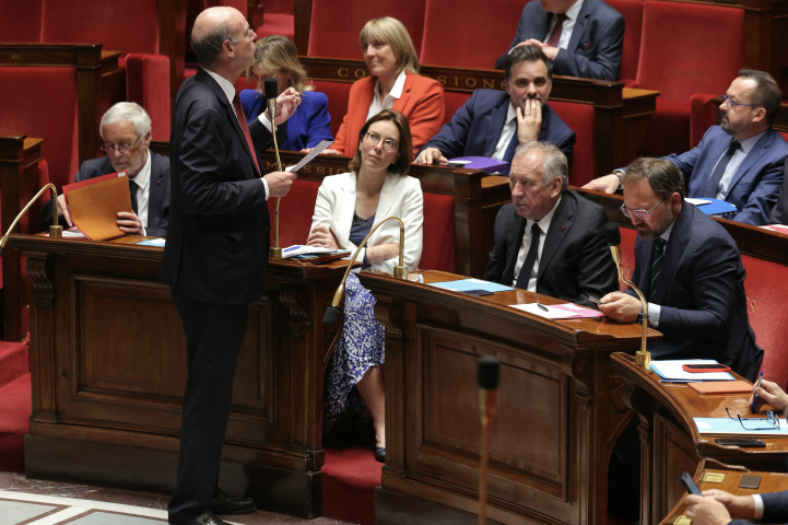 Eric Lombard, ministre de l'Economie. Photo by Thomas SAMSON / AFP