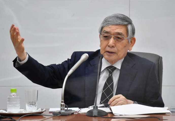 Haruhiko Kuroda, président de la Banque du Japon - crédits : Pool for Yomiiuri / Yomiuri / The Yomiuri Shimbun via AFP