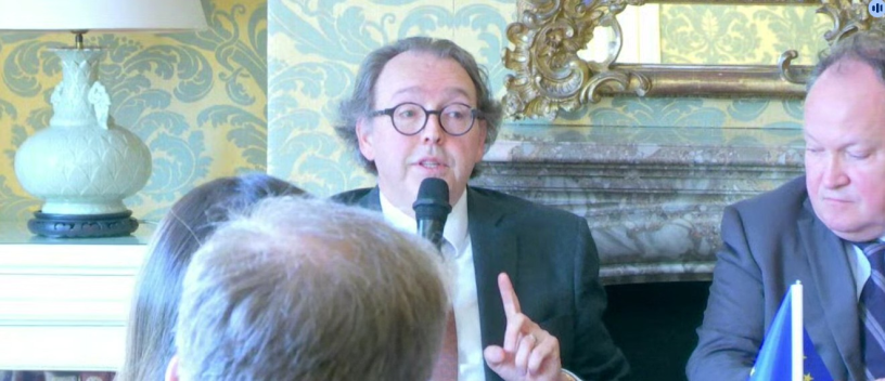 Jean Schmitt, vendredi à Paris lors de la présentation de l’entrée du FEI dans Jolt Capital V