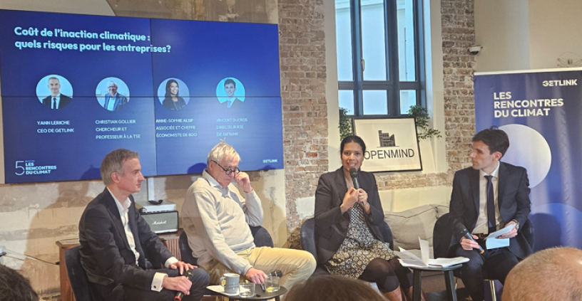 Yann Leriche, Christian Gollier, Anne-Sophie Alsif, Vincent Ducros (DR) 