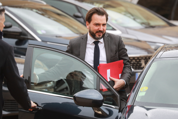 Benoît Ribadeau-Dumas, quitte le palais de l'Élysée après le Conseil des ministres hebdomadaire, le 4 mars 2020 à Paris. (Photo : Ludovic Marin / AFP)